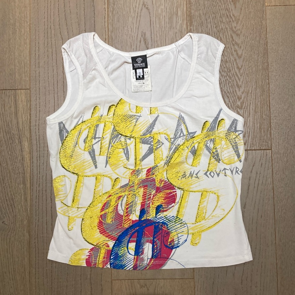 Versace Jeans sleeveless crop top